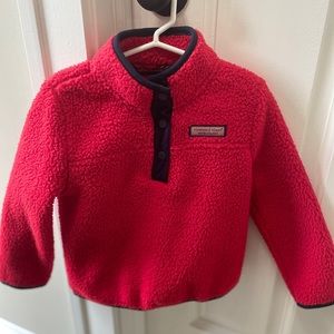 Vineyard Vines girls’ Snap Sherpa Pullover